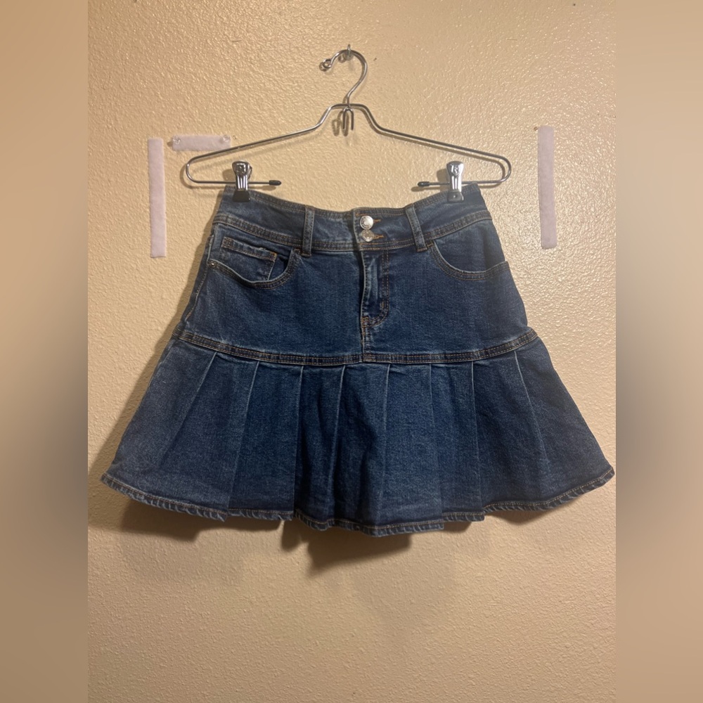 Dark wash vintage Mini skirt